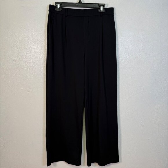 Halara Flex High Waisted Pocket Work Flare Pants Sz Large Tall Pull On Trousers - Picture 3 of 15